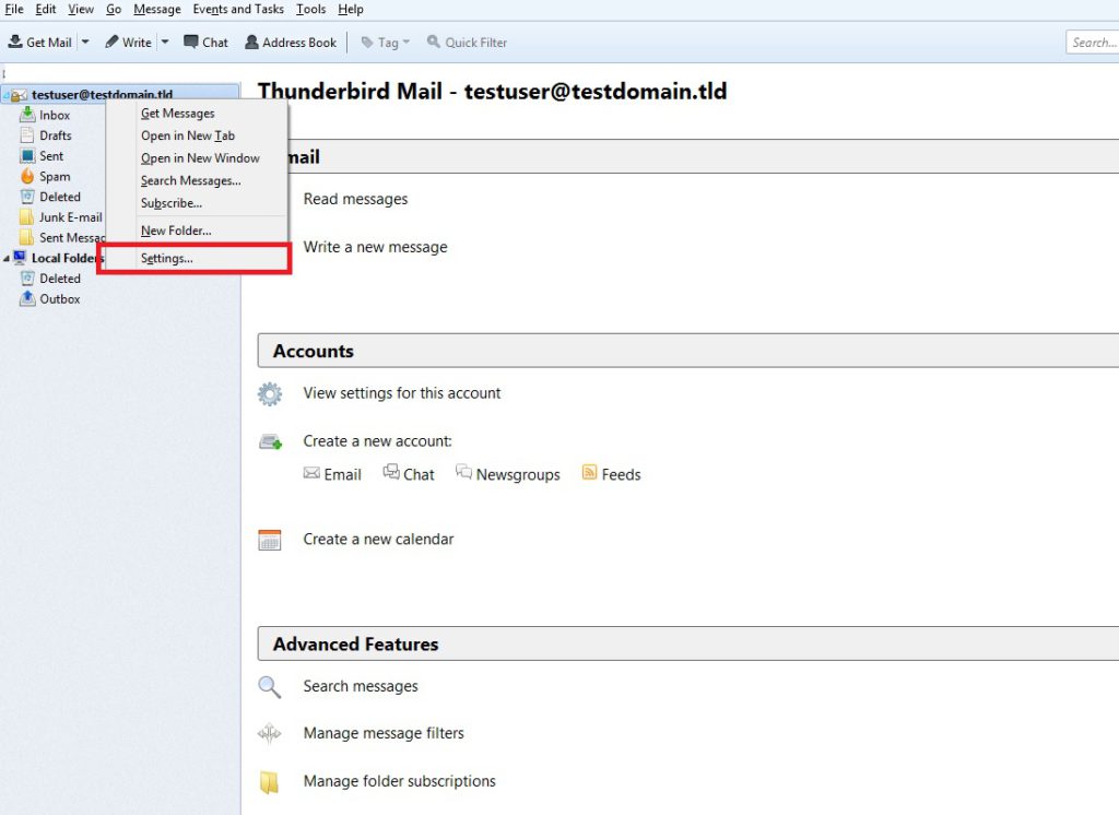 How to change outgoing server (SMTP) in Thunderbird? EuropeID