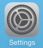 Tap on the "Settings" icon.